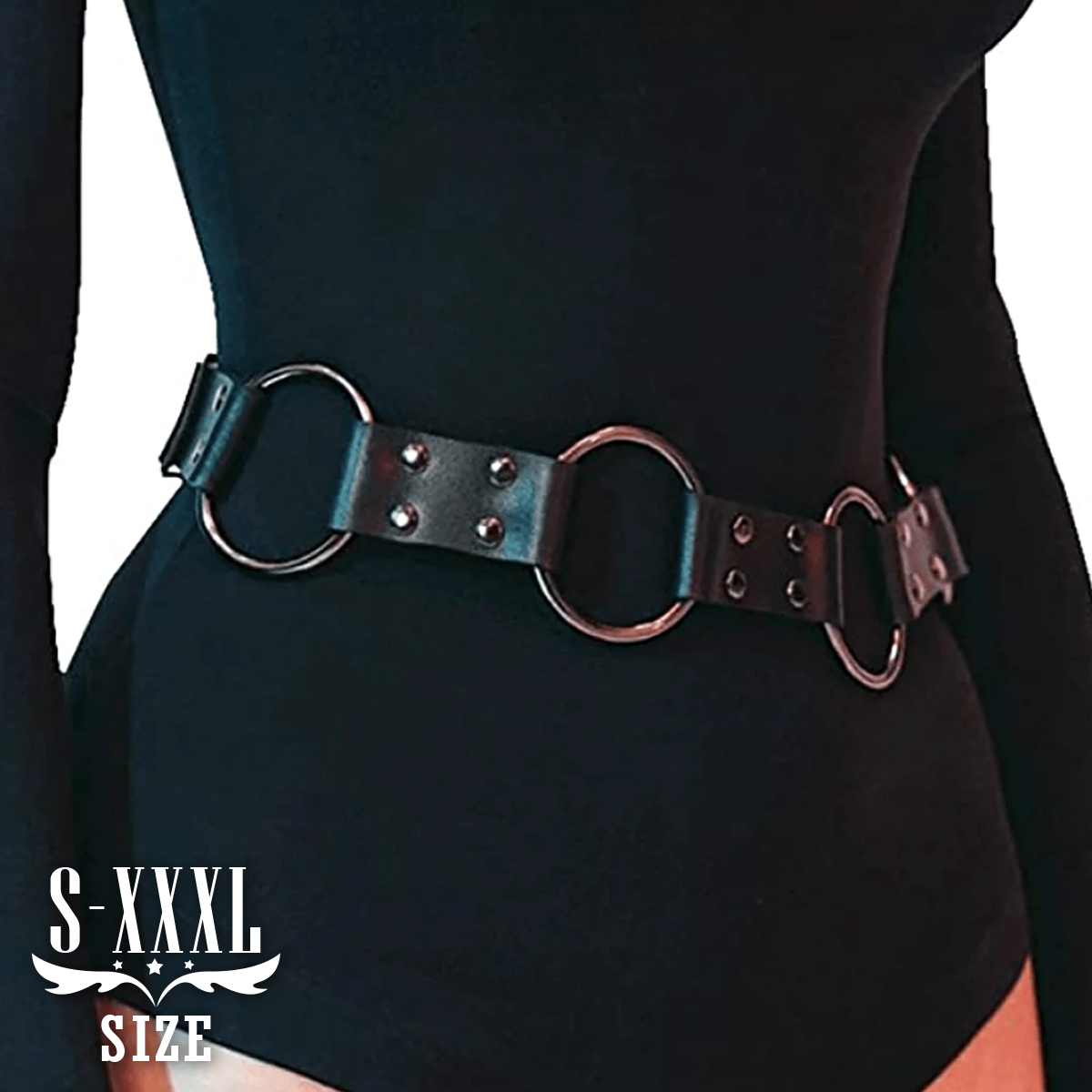 Leather Work Harness - Women Fashion Pu Leather Harness Waist