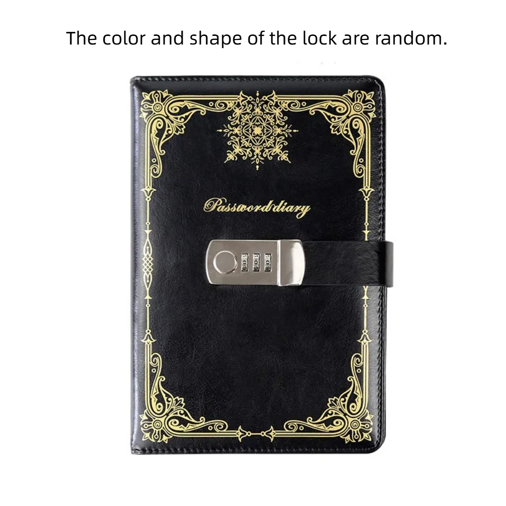 Leather Work Diary Covers - PU Leather Journal Notebook With Lock