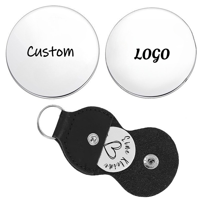 Leatherwork Keychain - Custom LOGO Keychain Blank Leather Laser