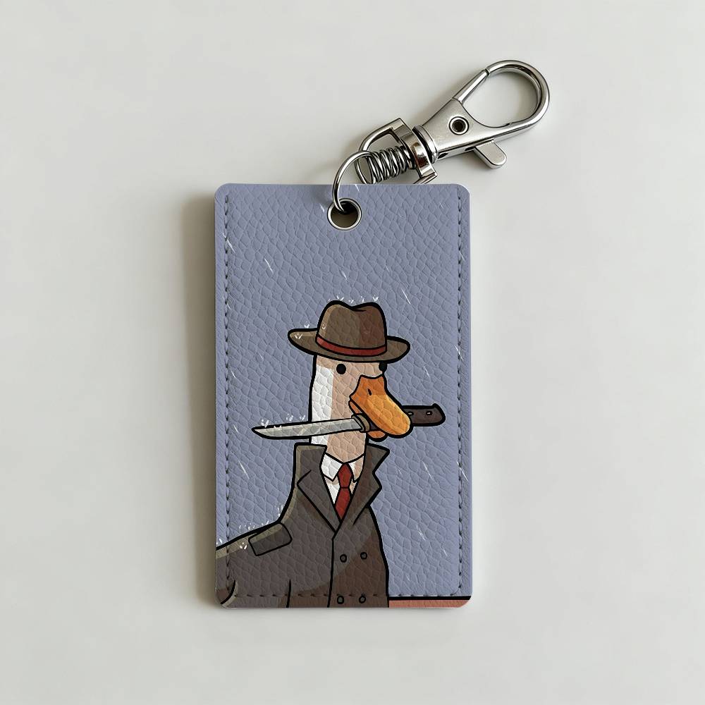 Cartoon Cute Goose Duck Badge  - огляд і ціна Leatherwork Keychain
