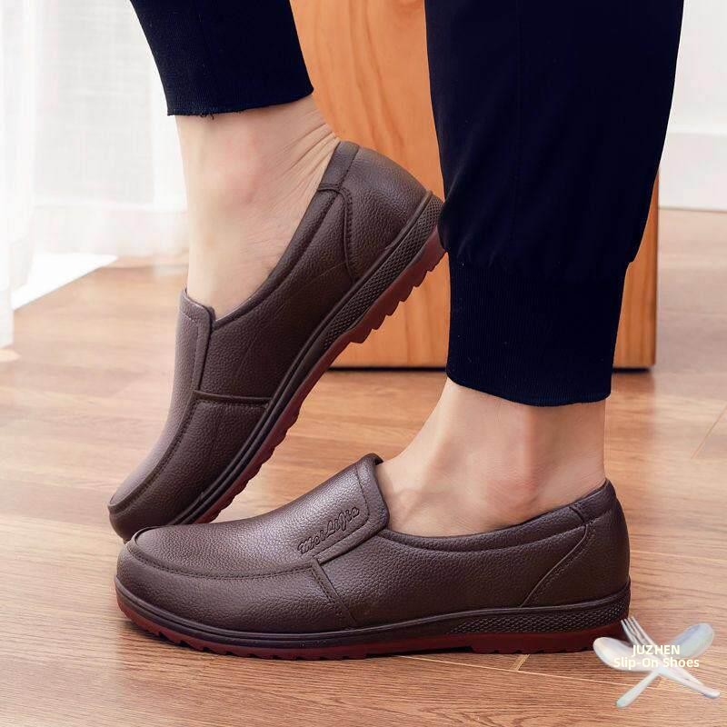 Men's Casual Work Rain Boots L - огляд і ціна Leather Work Youtube