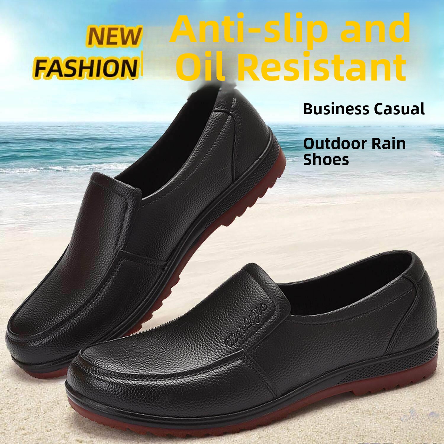 Men's Casual Work Rain Boots L - огляд і ціна Leather Work Youtube
