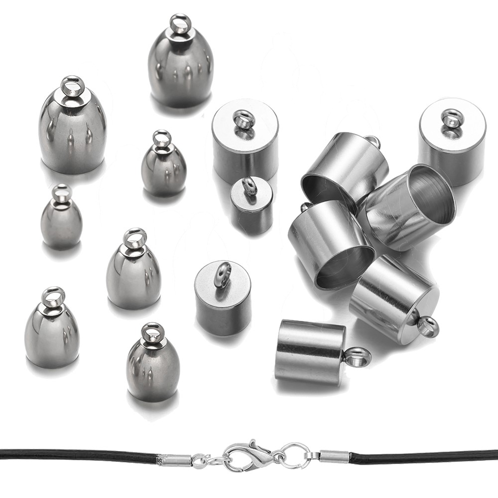 20pcs Tube End Caps Stainless  - огляд і ціна Leatherwork Beginner
