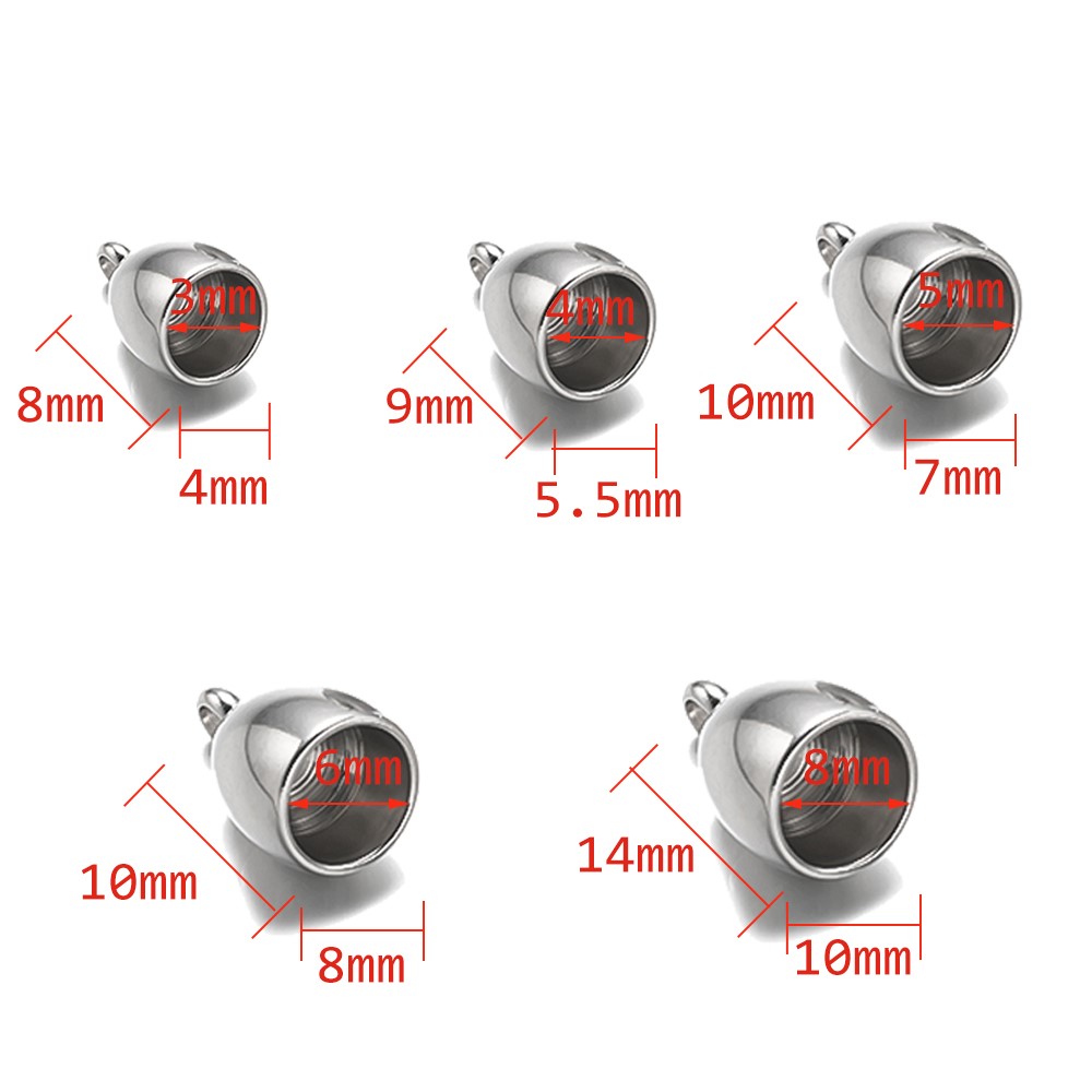 20pcs Tube End Caps Stainless  - огляд і ціна Leatherwork Beginner