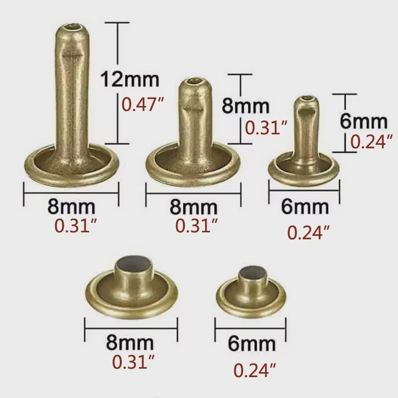 Metal Double Cap Rivets Studs  - огляд і ціна Rivet Setter Tool