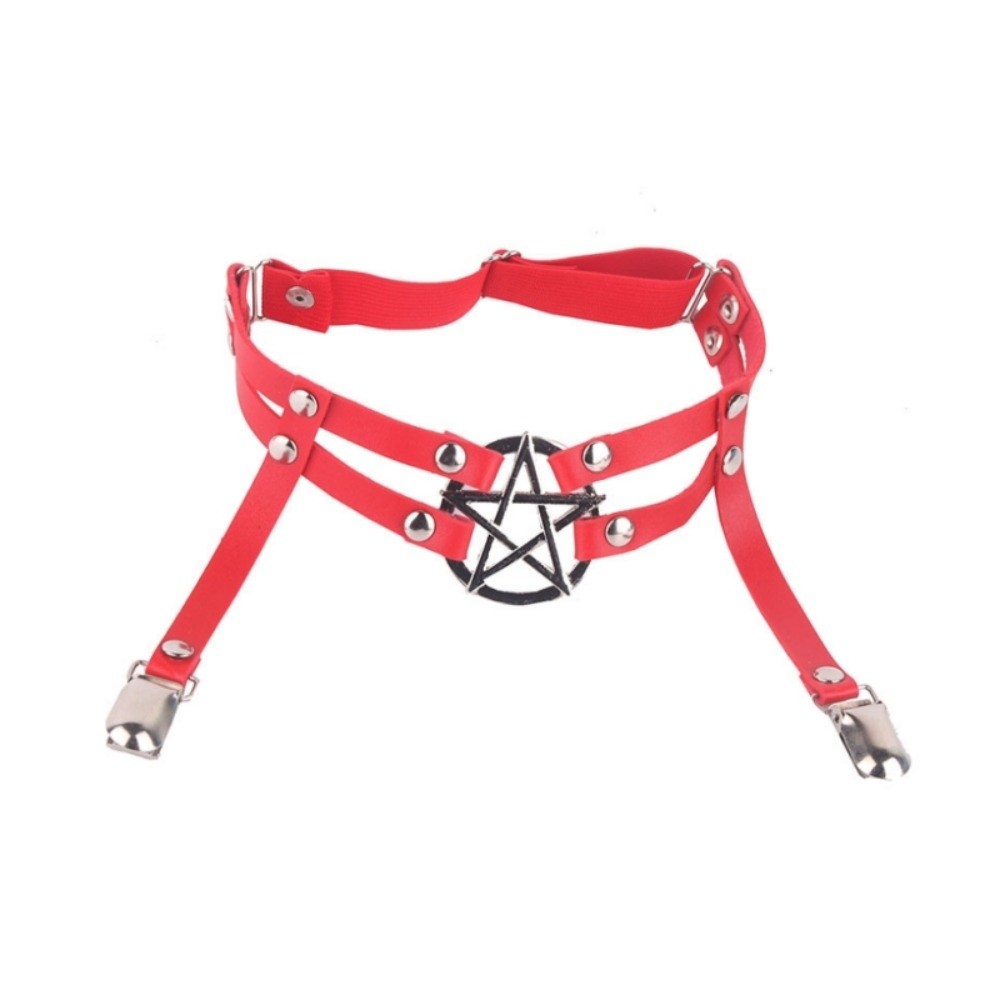 Cool Adjustable Pentagram Leg  - огляд і ціна Leather Work Harness