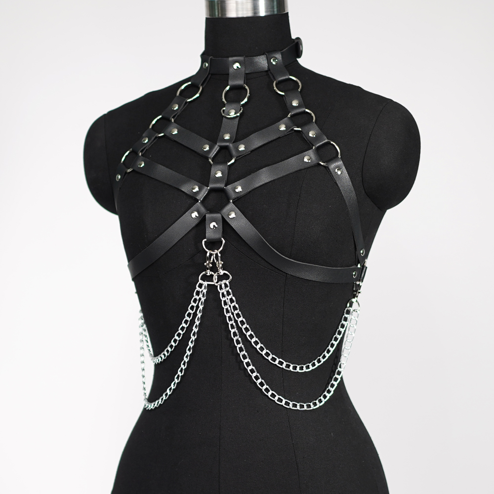 Women Sexy Harness Belt Chest  - огляд і ціна Leather Work Harness
