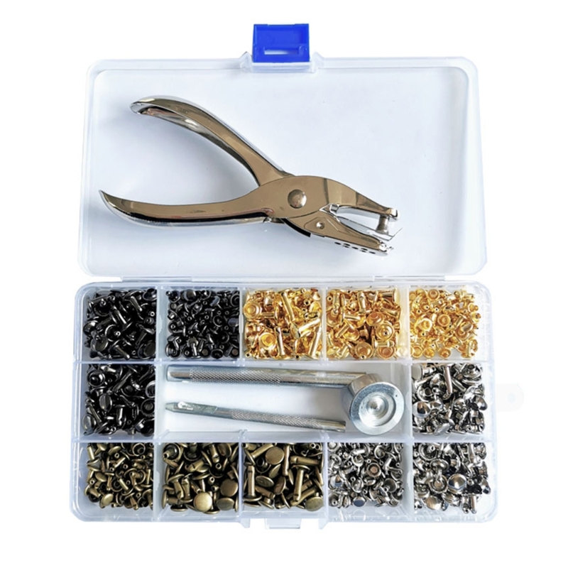 180Sets Leather Rivets 6mm/8mm - огляд і ціна Rivet Setter Tool