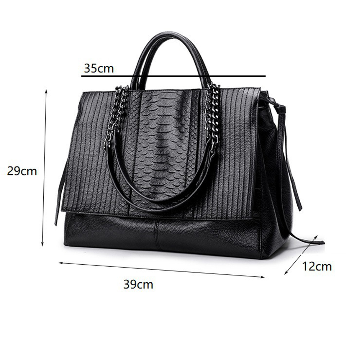 Elegant Tote Bag With Zipper,  - огляд і ціна Leatherwork Keychain