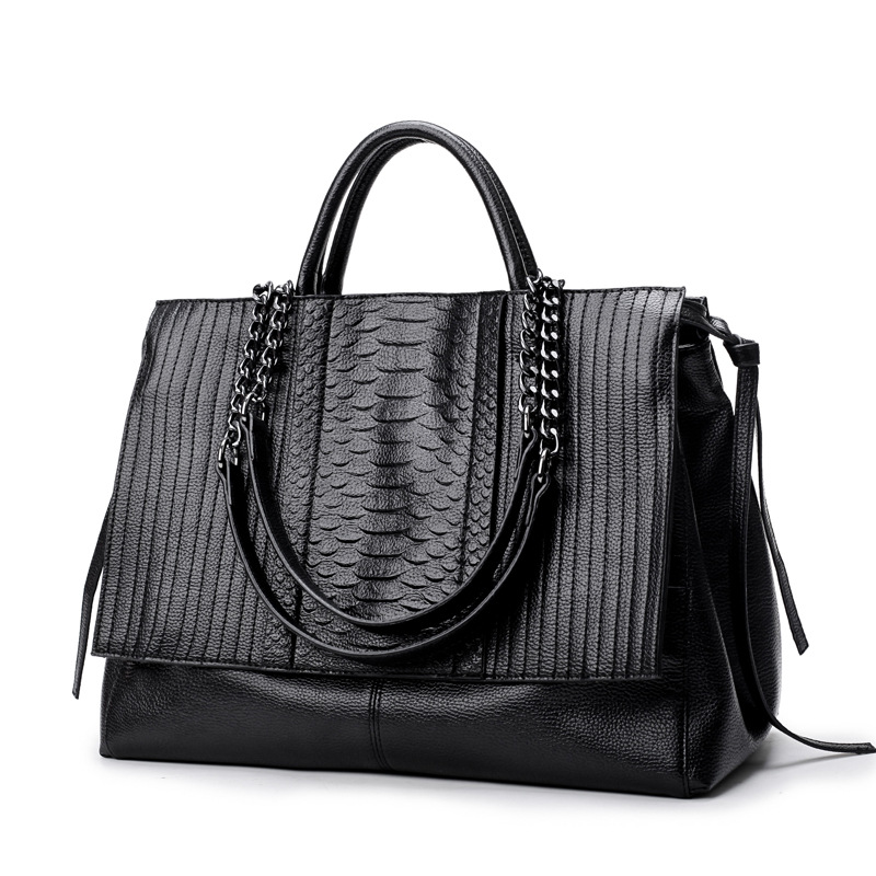 Elegant Tote Bag With Zipper,  - огляд і ціна Leatherwork Keychain
