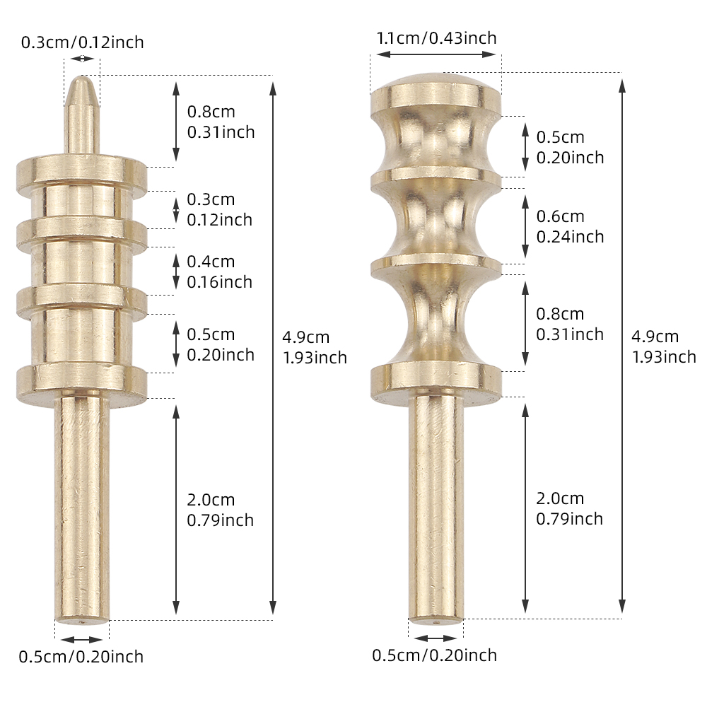 2pcs Leather Edge Pressing Hea - огляд і ціна Rivet Setter Tool