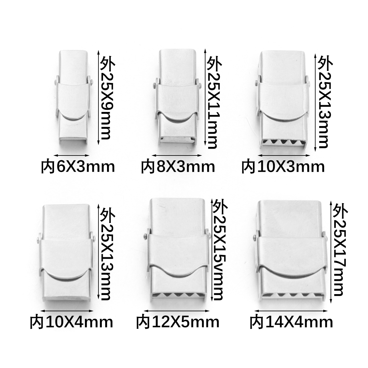 5Pcs Stainless Steel Clasp Cri - огляд і ціна Leatherwork Beginner